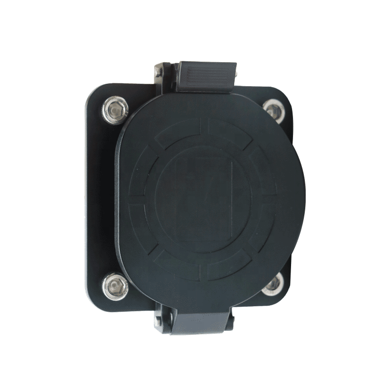 iec 62196-2 type 2 type 1 female socket plug charge inlet home commercial ev charger 7 pin connector socket