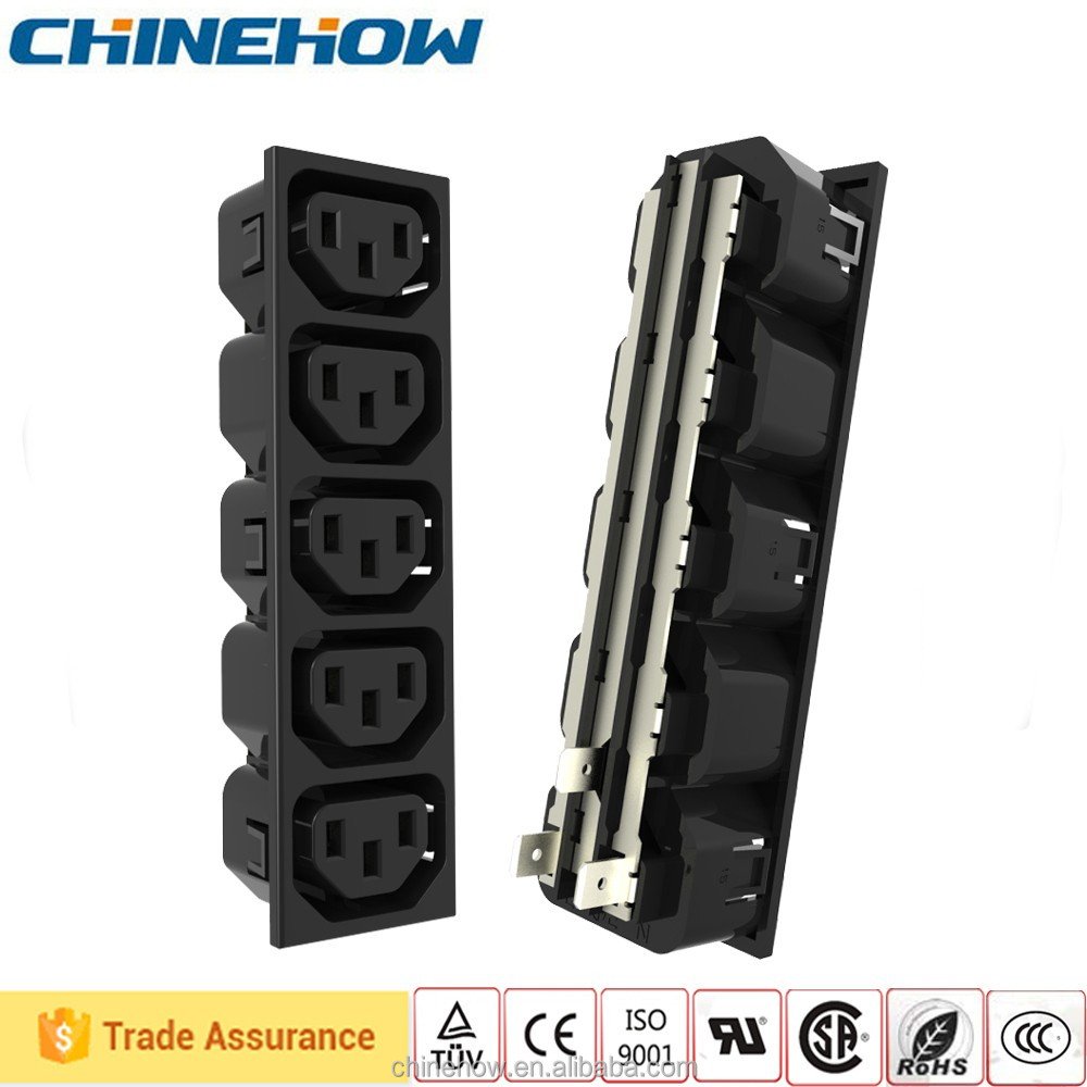 Power Extension Socket Electrical Plug DC/AC C13 Commercial Self Grounding