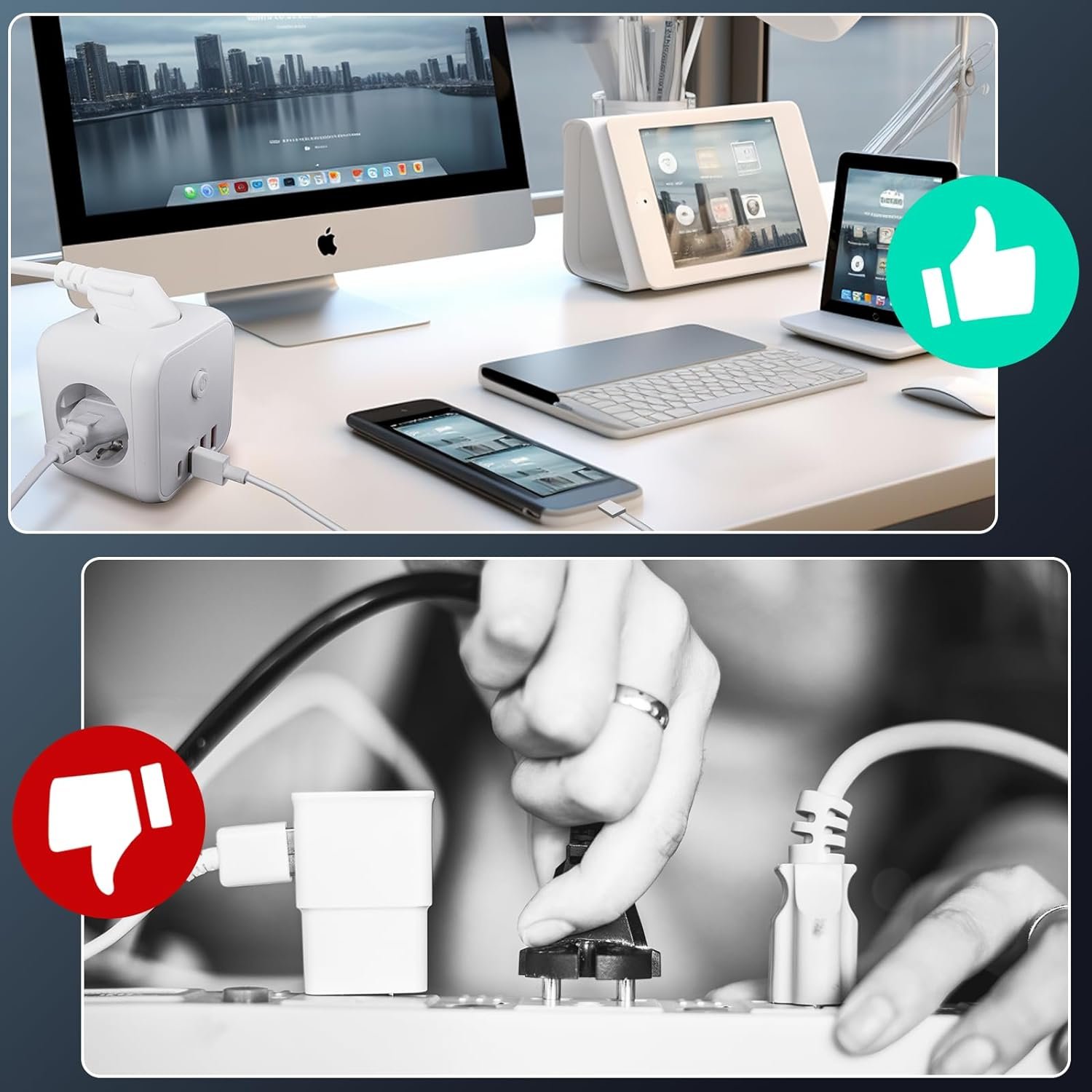 (Hot Offer) 1.5m Portuguese USB Europe Plug Home Electrical Products