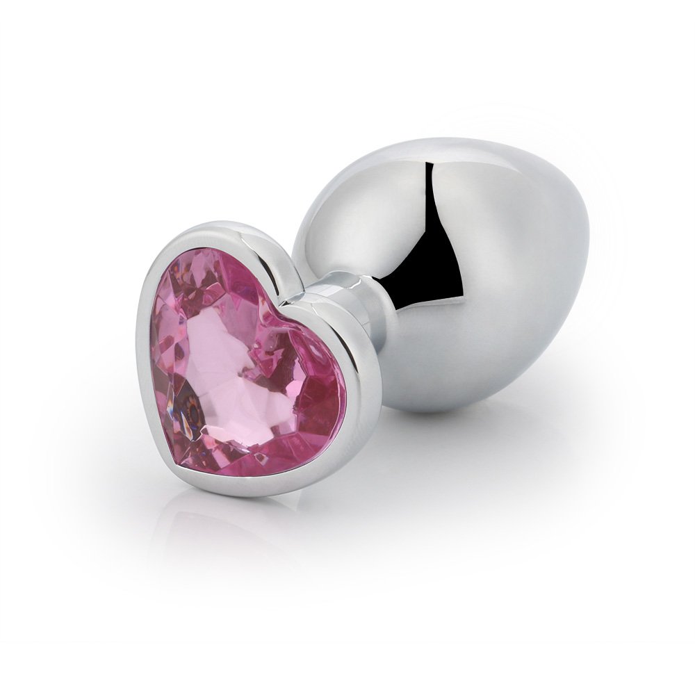 Hot Sale Adult Product Sex Toy Metal Stainless Steel Anal Plug with Heart Shape Gold Color Butt Plug