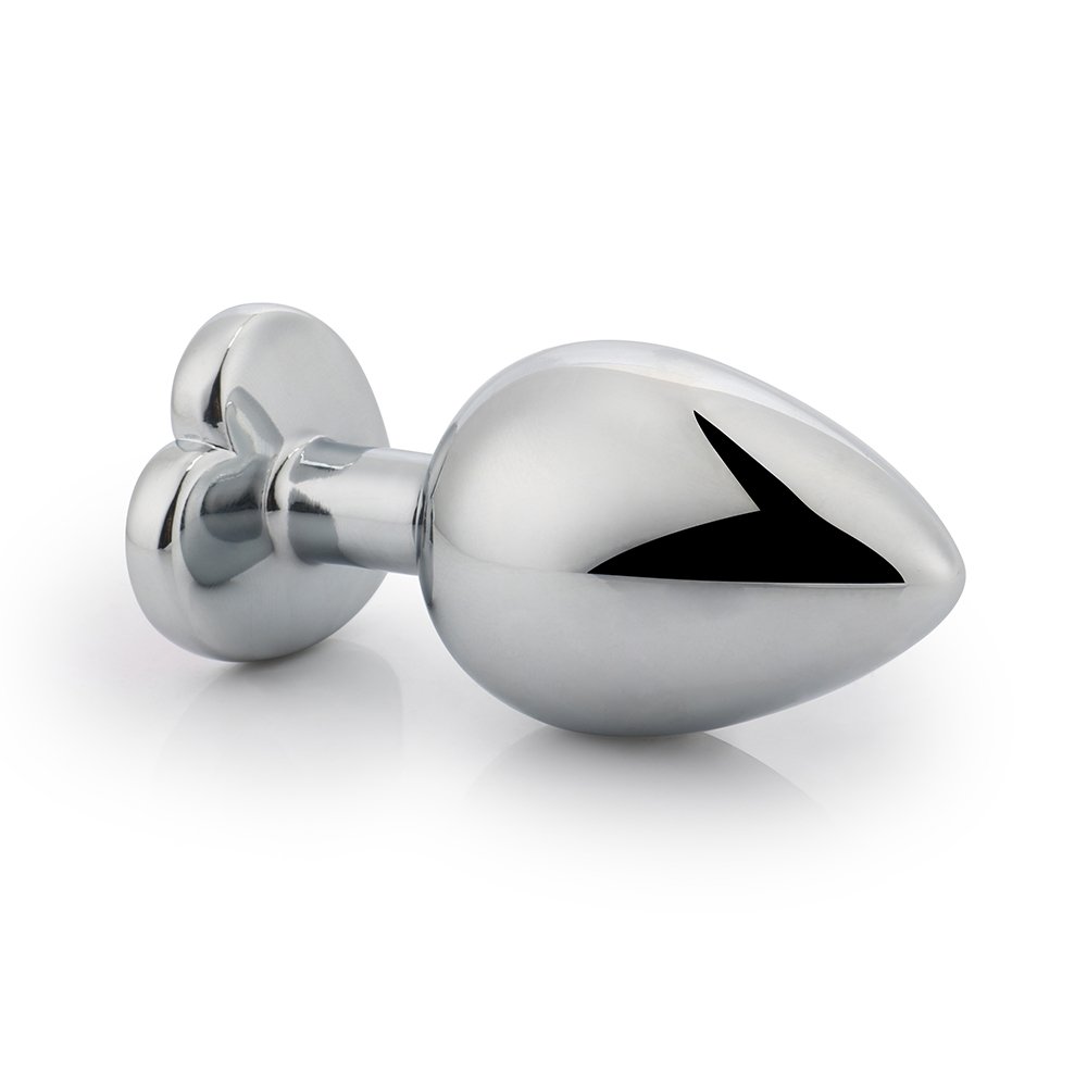 Hot Sale Adult Product Sex Toy Metal Stainless Steel Anal Plug with Heart Shape Gold Color Butt Plug