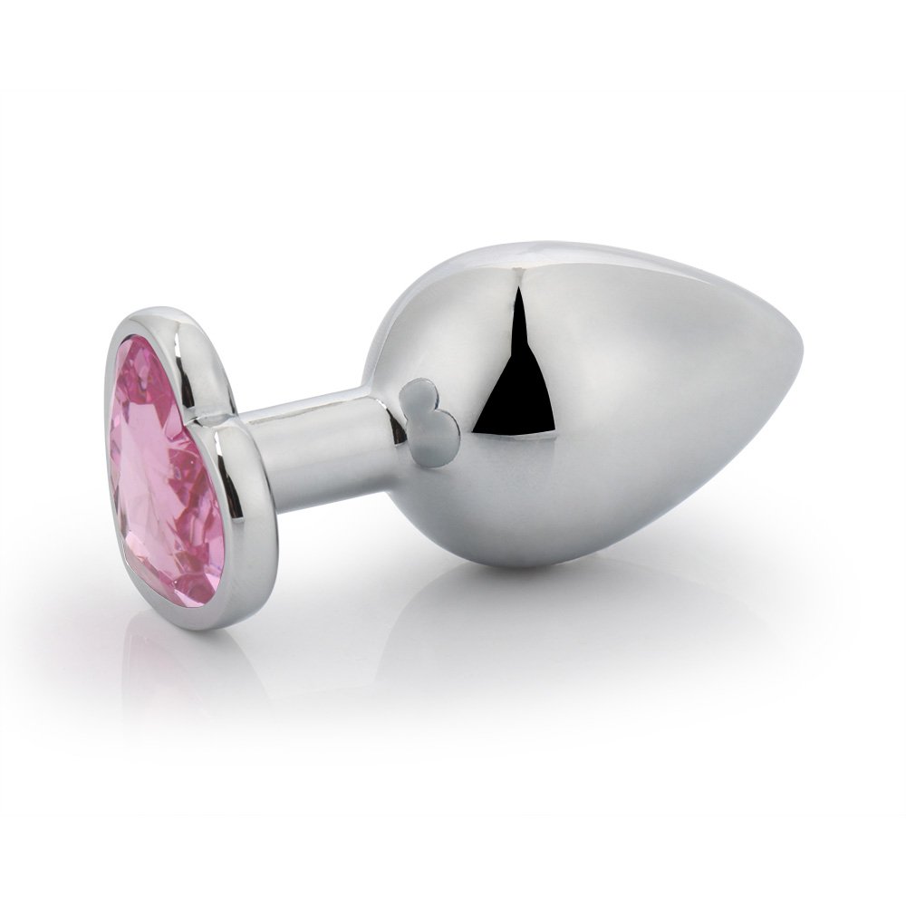 Hot Sale Adult Product Sex Toy Metal Stainless Steel Anal Plug with Heart Shape Gold Color Butt Plug