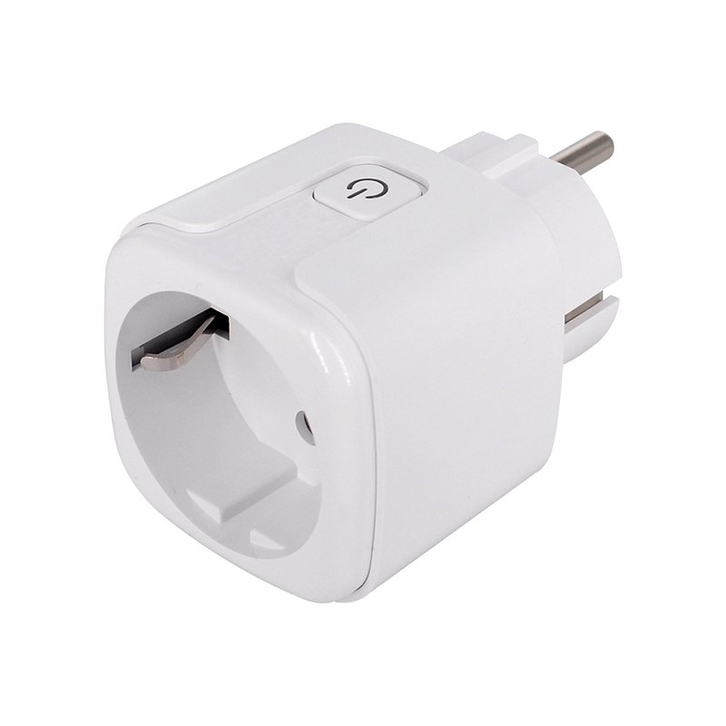 EU Standard Tuya Wifi Smart Electrical Plug With Socket Customized Logo Brand Wall Socket work with Kinetic Switch or TUYA APP