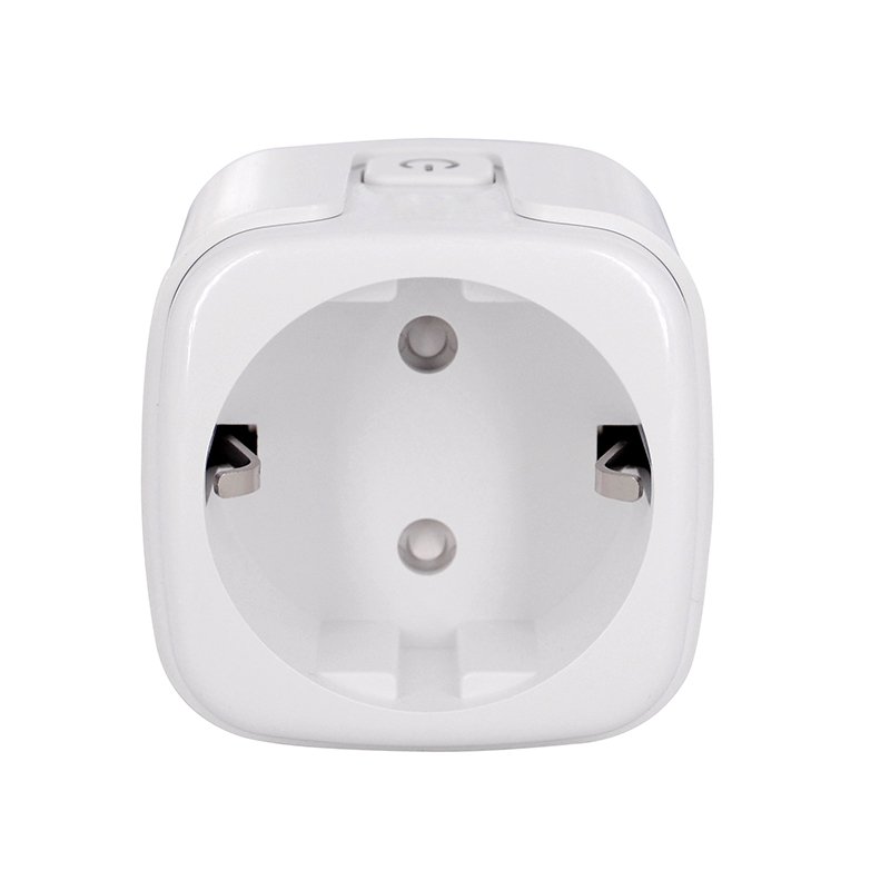 EU Standard Tuya Wifi Smart Electrical Plug With Socket Customized Logo Brand Wall Socket work with Kinetic Switch or TUYA APP