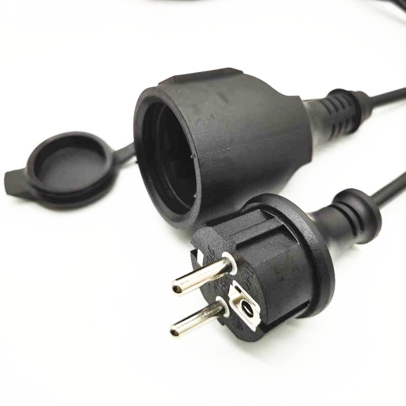 220v Power Cord Extension Cord CE VDE 16A 220V 3 Pin Plug European Standard Extension Lead male and female adapter plug