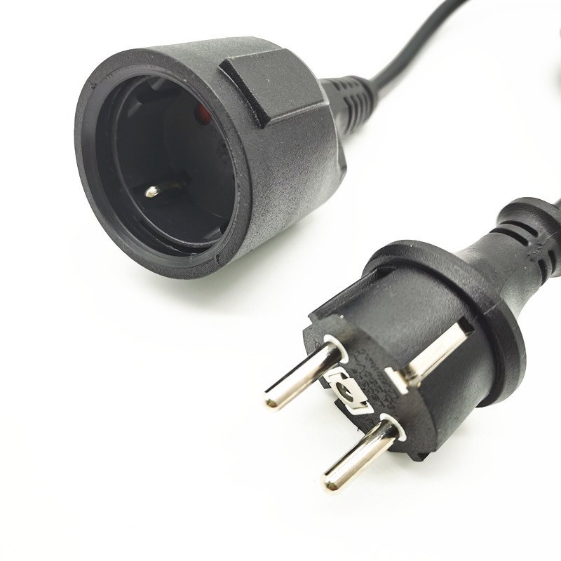 220v Power Cord Extension Cord CE VDE 16A 220V 3 Pin Plug European Standard Extension Lead male and female adapter plug