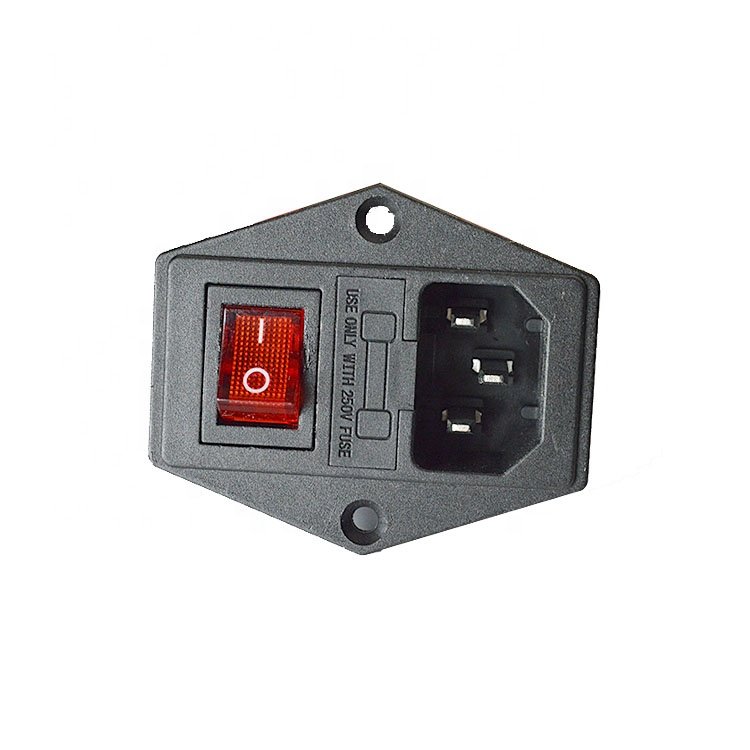 C13 C14 AC rocker switches Large current Ac Inlet Switch AC power socket