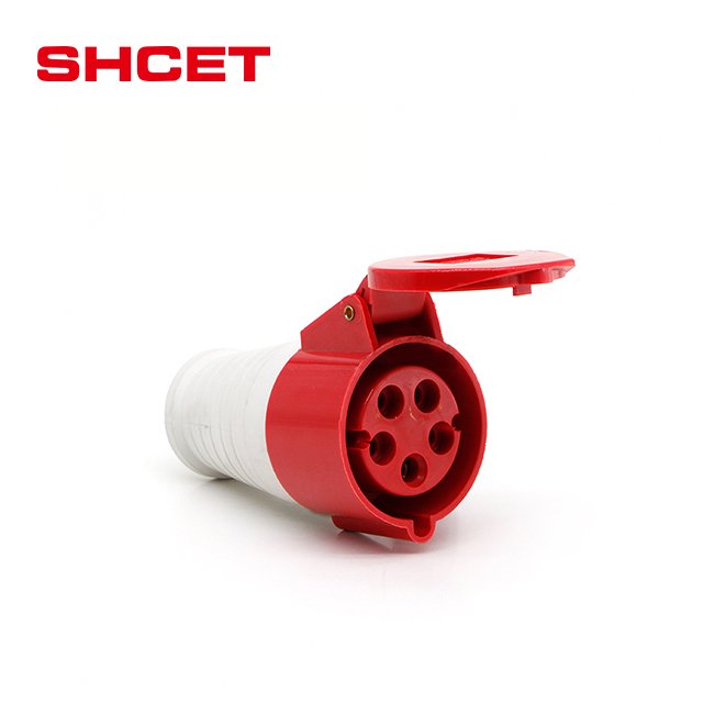 High quality industrial dc connector IP44 5poles 16A 32A Standard Industrial plug and socket from SHCET