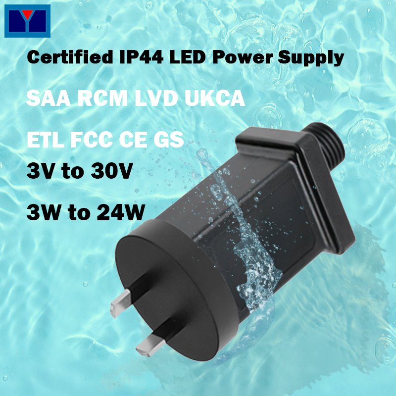 3.5v au plug Waterproof Rainproof IP44 Ac Dc Power Adapter for led light trips