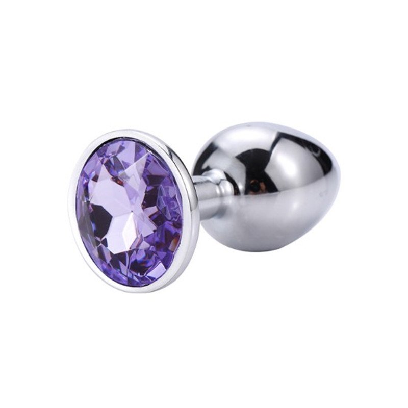 Stainless Steel Diamond Silver Jewelry Vagina Small Size Sex Toys Butt Anal Plug