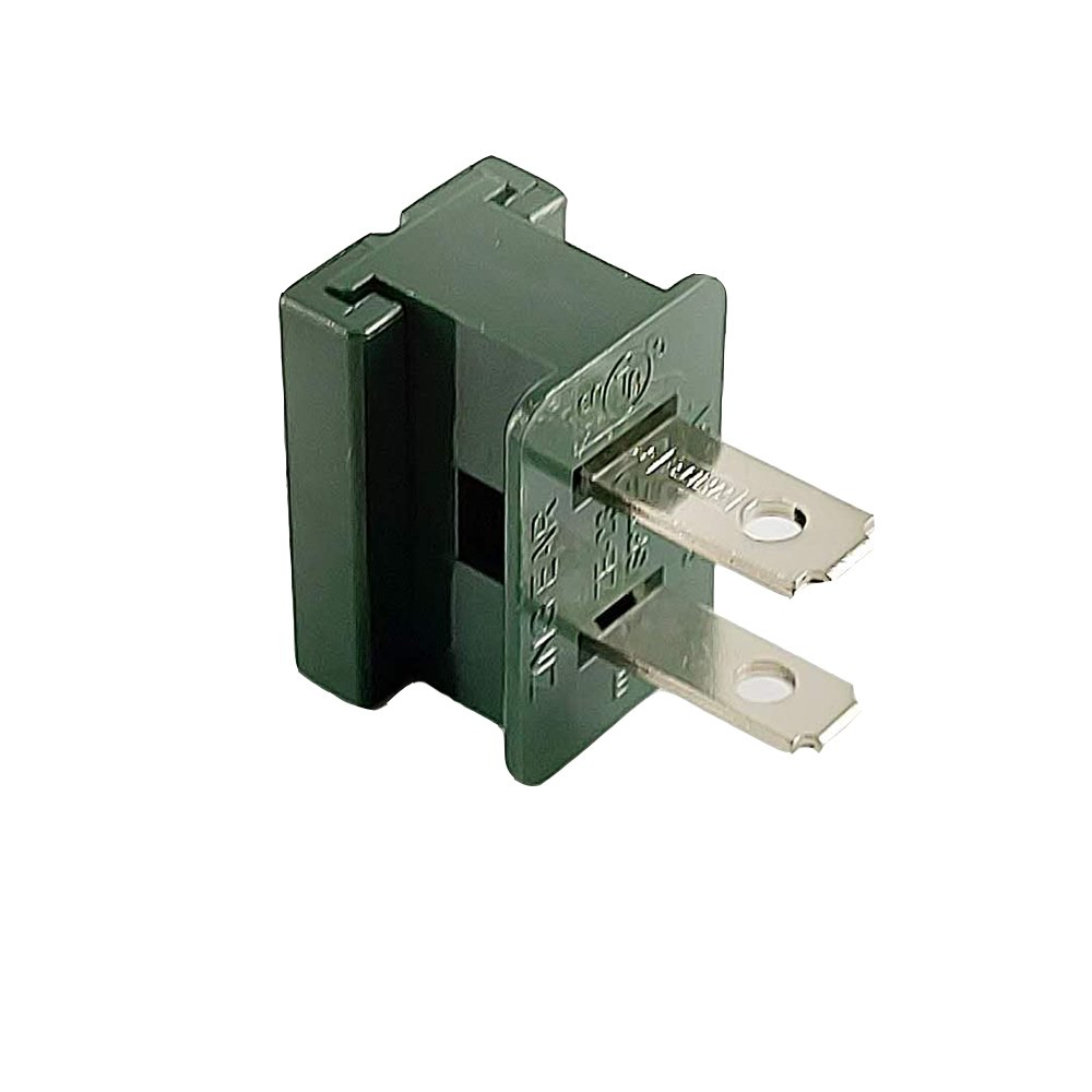 125v 8a SPT-2 Male Slide Together Gilbert Vampire Zip Inline Plug for Christmas Lights Used