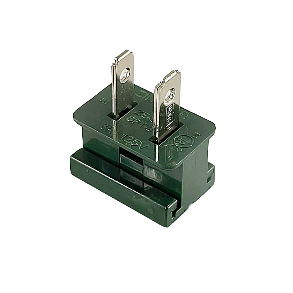 125v 8a SPT-2 Male Slide Together Gilbert Vampire Zip Inline Plug for Christmas Lights Used