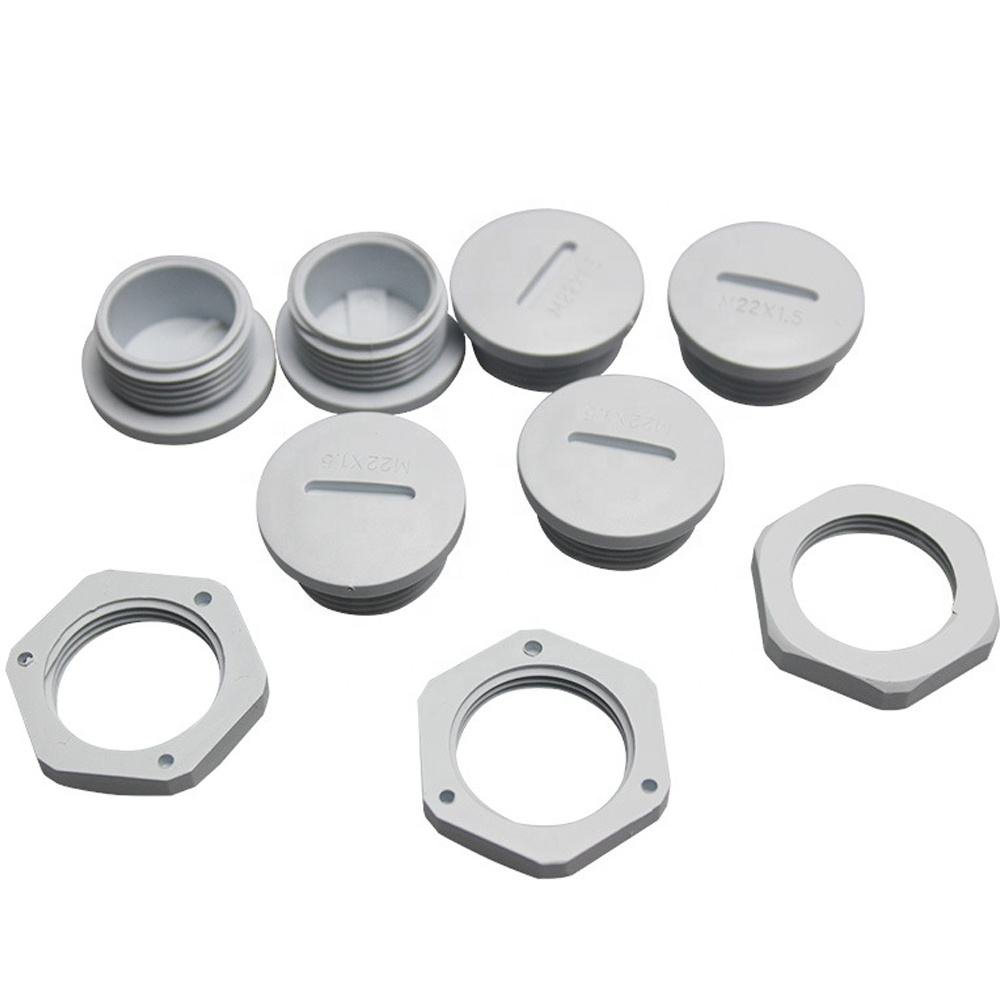 High Quality Plastic white cable gland size mold stop Cable Gland Screw Plug