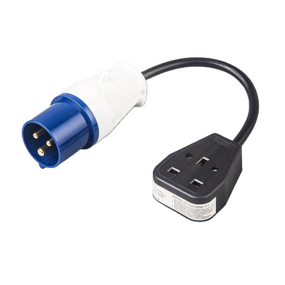 240V 16A Blue Plug for Use with Trailing Leads