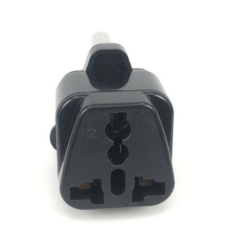 Wholesale universal to Type-M Converter European US AU UK to south africa plug adapter Round 3 Pins For TravelSri Lanka Nepal