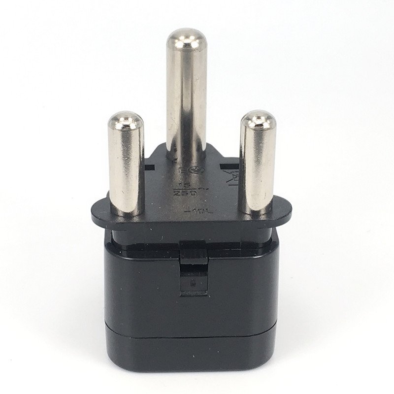 Wholesale universal to Type-M Converter European US AU UK to south africa plug adapter Round 3 Pins For TravelSri Lanka Nepal