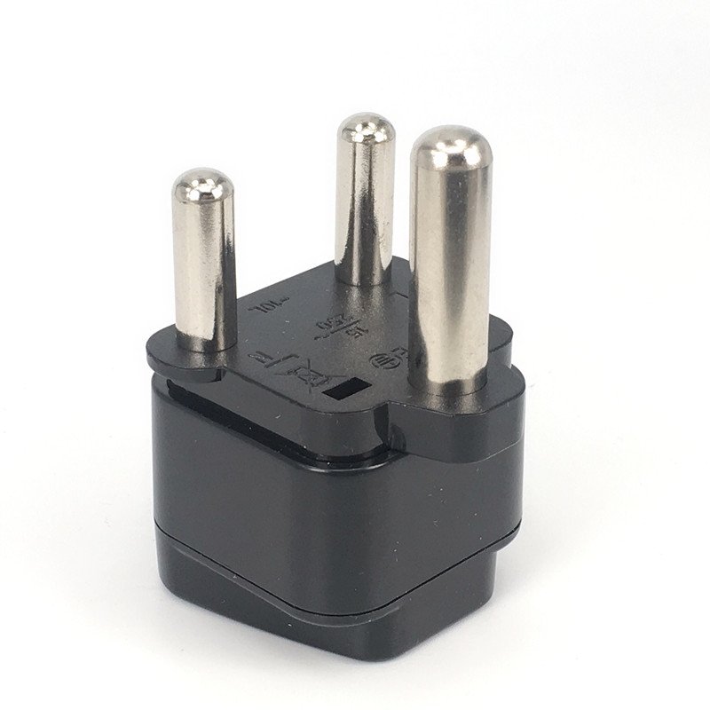 Wholesale universal to Type-M Converter European US AU UK to south africa plug adapter Round 3 Pins For TravelSri Lanka Nepal