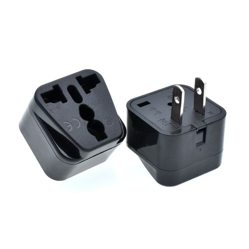 cantell Hot selling Universal Power Adapter 10A Travel Adaptor 2 Pin US Converter US/UK/EU to US Plug Charger For America