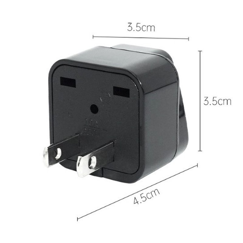 cantell Hot selling Universal Power Adapter 10A Travel Adaptor 2 Pin US Converter US/UK/EU to US Plug Charger For America
