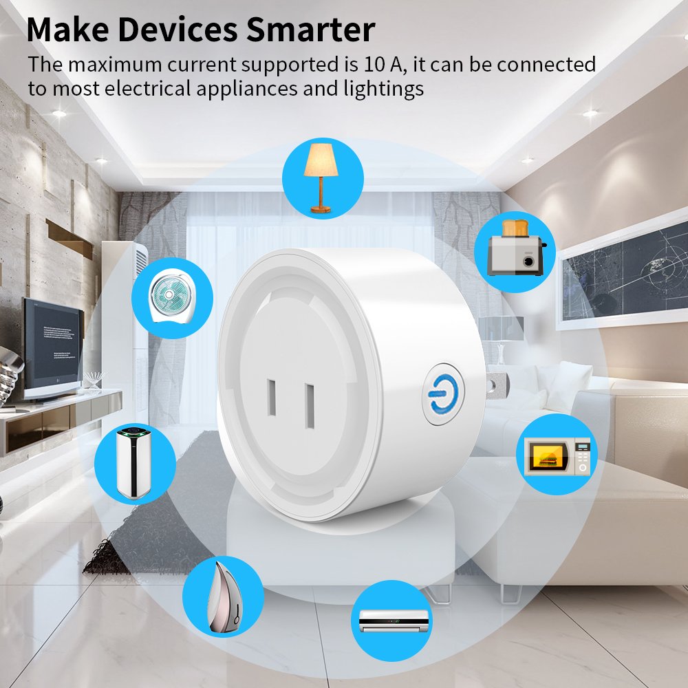 2022 Smart Socket Adapter Wholesaler WiFi 2 Pin Japan Plug Tuya Smart life App Wireless Voice Control with Alexa Power Outlet