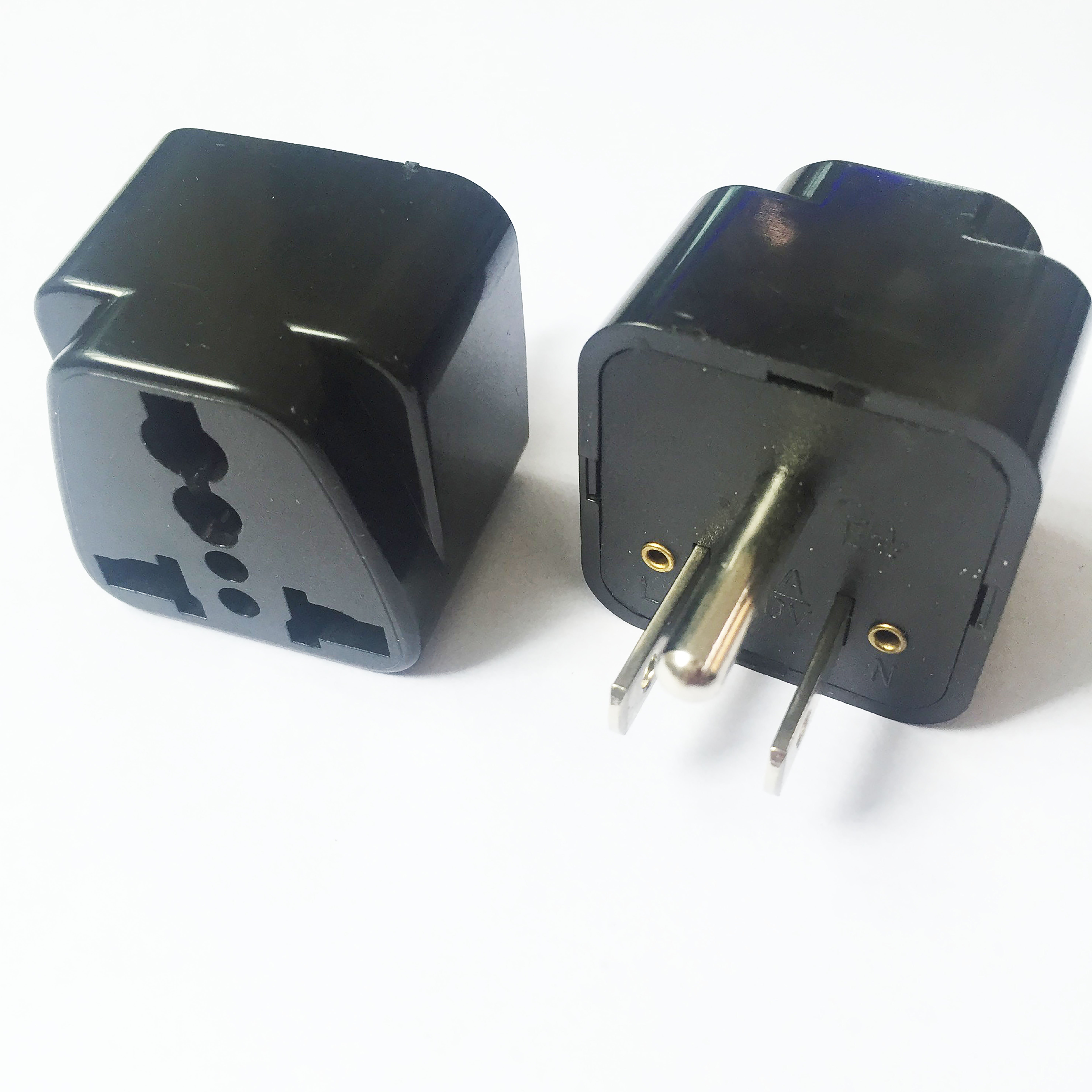 USA/CA 3 Pin Plug Converter Travel Adapter Universal Converters Travel Adapter Wall AC Power Plug Adapter for EU