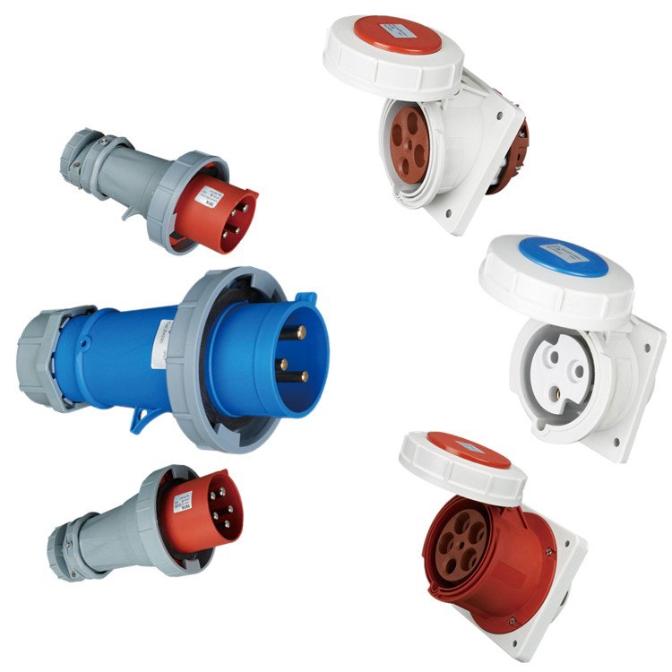 3-core 4-core 5-core 16A 32A 63A IP67 industrial plug and socket