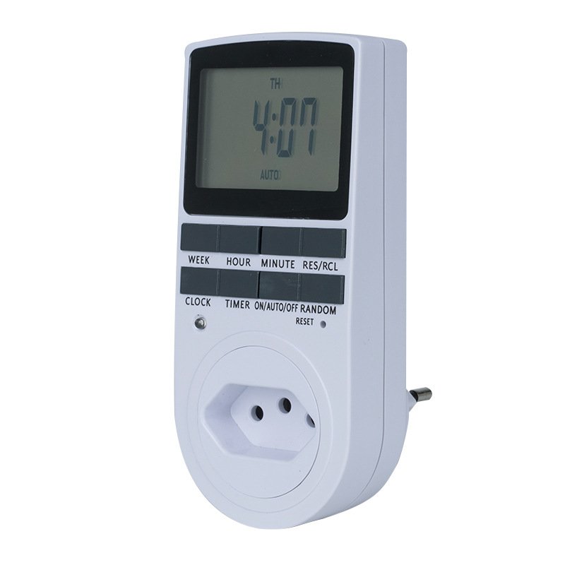 EU AU US UK FR BR LED Countdown Digital Socket Timer Mounted Plug Electrical Plug