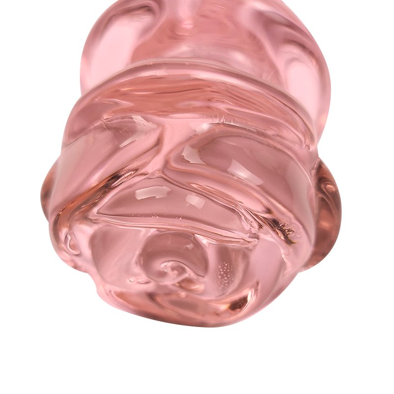 Hot Sale Rose Flower Glass Anal Plug Big Dildo Butt Plug Adult Toys For Women Masturbation