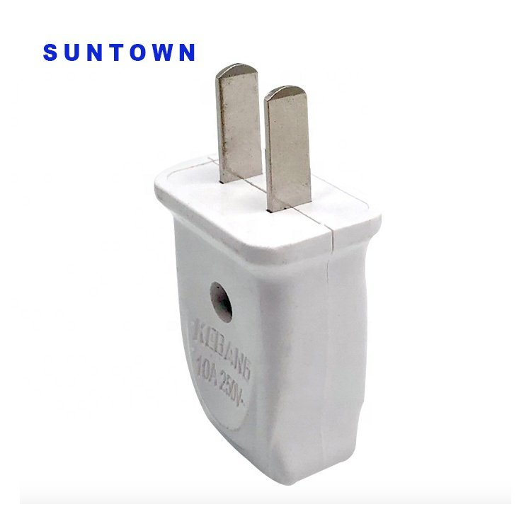 10A 220V 2 Pins Power Plug Socket Plastic ABS Copper Termuinal Universal Power Extension Socket