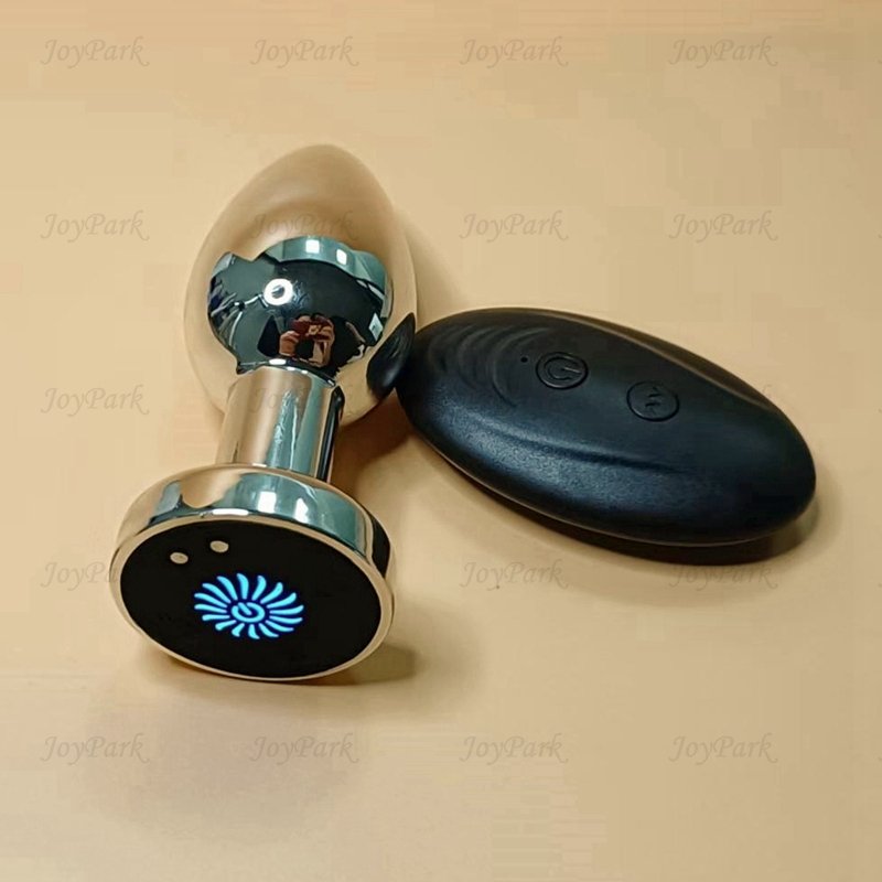 JoyPark New Design LED 10 Speed Butt Plug Wireless Anal Plug Vibrating Anal Plug with Remote Vibrating Anal Toys for Men
