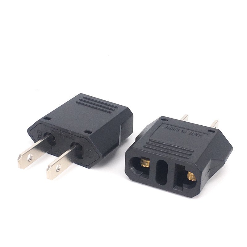 Australia Eu China To Us America Power Adapter Rotatable AUS 6A250V Black Mini Small Travel Charge Electric Plug Socket
