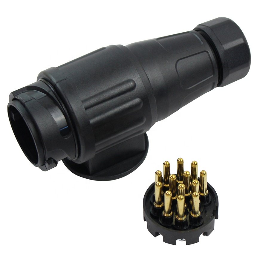 European 12V Trailer Adapter Plug 13Pin Trailer Wiring Connectors For Auto
