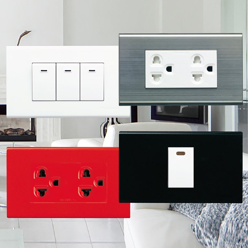 Hot Sale High Quality Earth Socket Module With Safety Shutter Home Universal Wall Plug Socket
