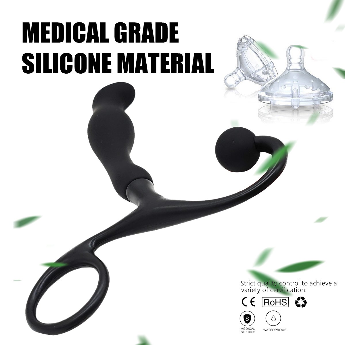 Portable Prostate Massager Masturbator Ass Anal Plug Dilator Dildo Silicone Open G Spot Buttplug Sex Toys for Men Women