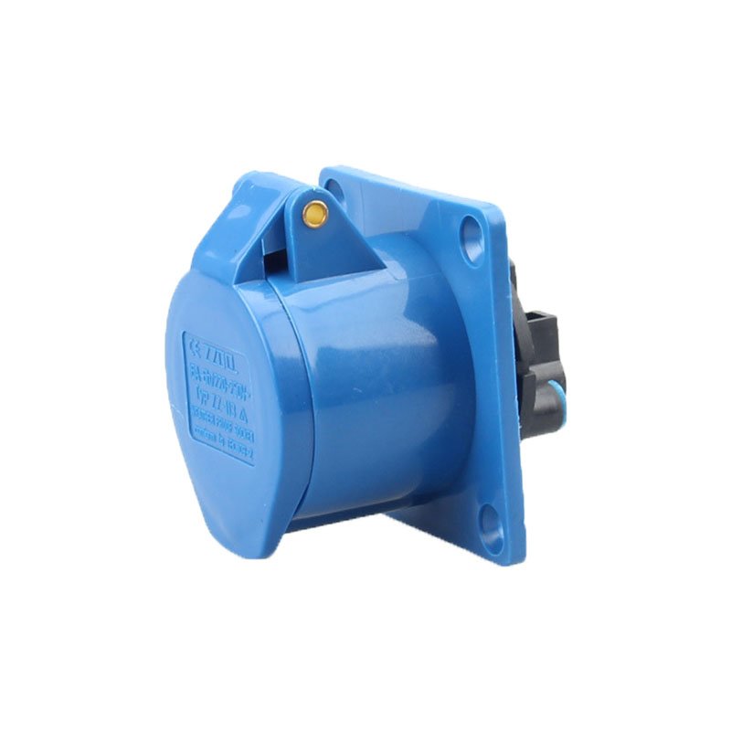 three-phase socket ZZ313 2P+E 220V 16A IP44 Outdoor three hole aviation plug