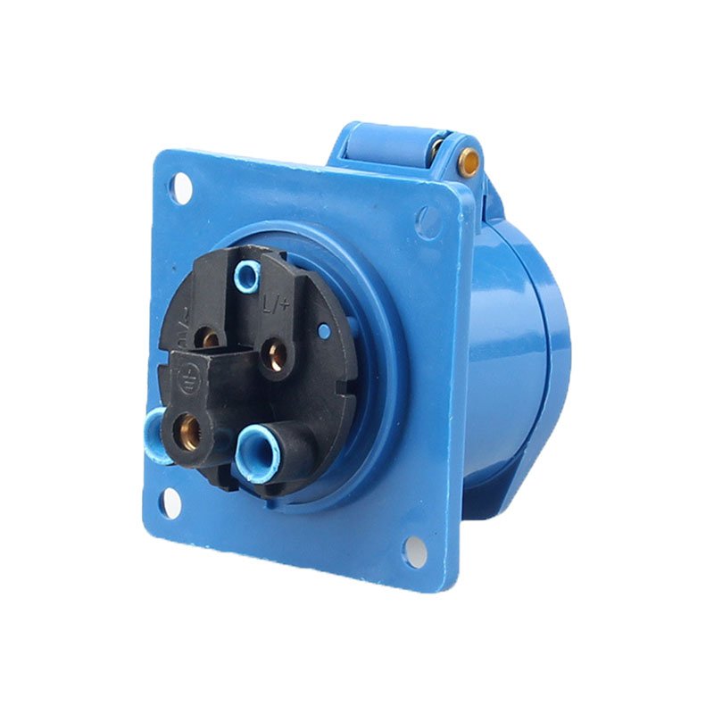 three-phase socket ZZ313 2P+E 220V 16A IP44 Outdoor three hole aviation plug