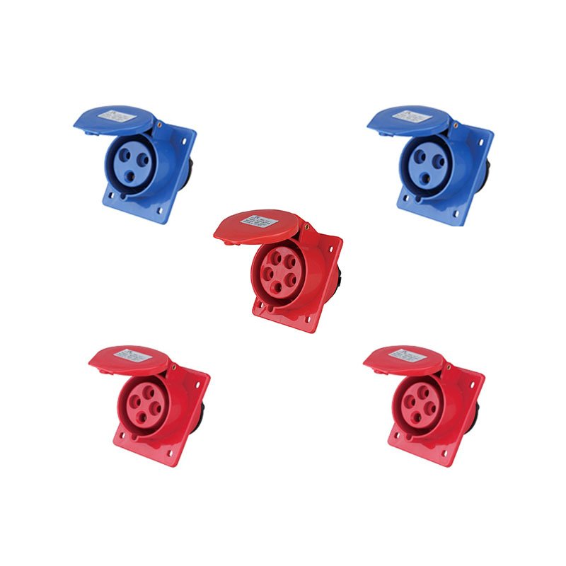 three-phase socket ZZ313 2P+E 220V 16A IP44 Outdoor three hole aviation plug