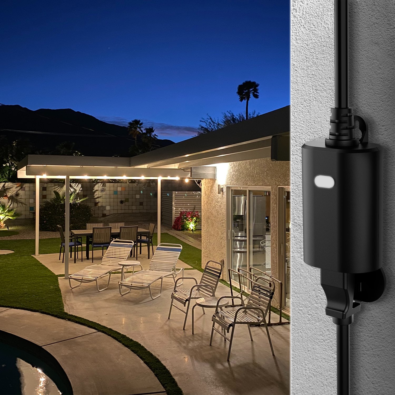 New Style Fashion Designer WiFi Wall Switch and Socket Outdoor Electrical Outlet Smart Plug