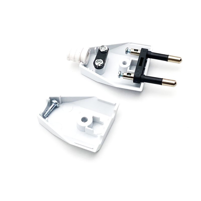 Factory supply Wholesale 2.5A IP20 german standard re-wirable EU plug rewireable plugs for electrical equipment