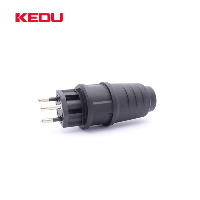 kedu factory direct sale Hot-sale Swiss single phase plug P0704B IP55 10A 16A 13 type 23 type