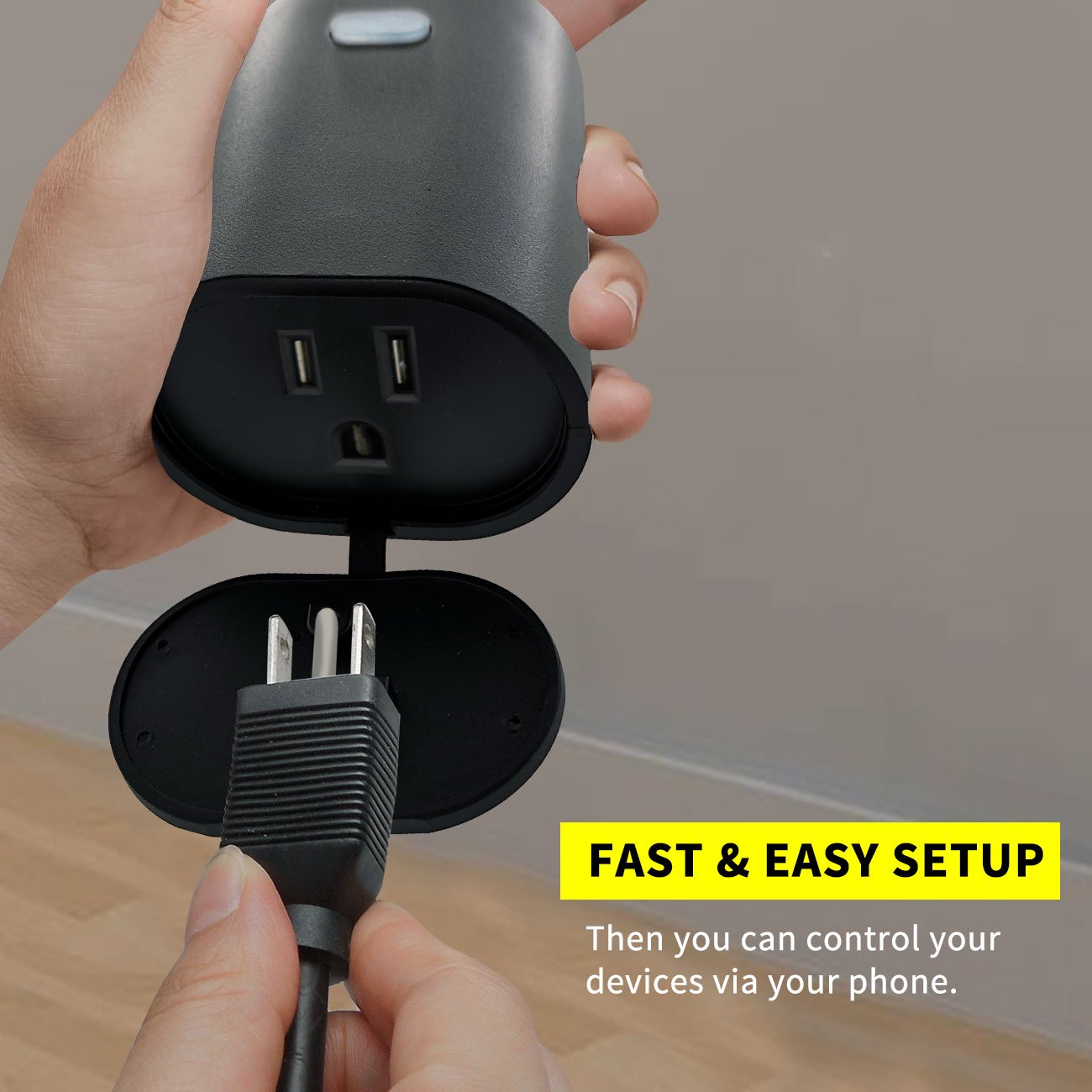Mini Smart Plug WiFi Socket Surge Protector Works with Alexa and Google Home smart plug with APP Remote Control