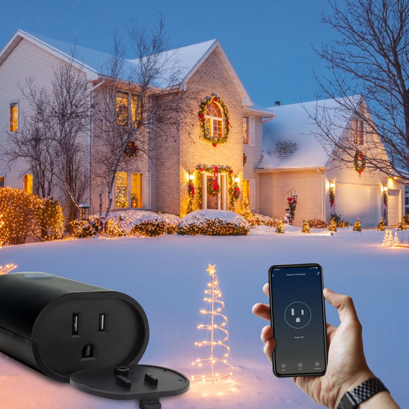 Mini Smart Plug WiFi Socket Surge Protector Works with Alexa and Google Home smart plug with APP Remote Control
