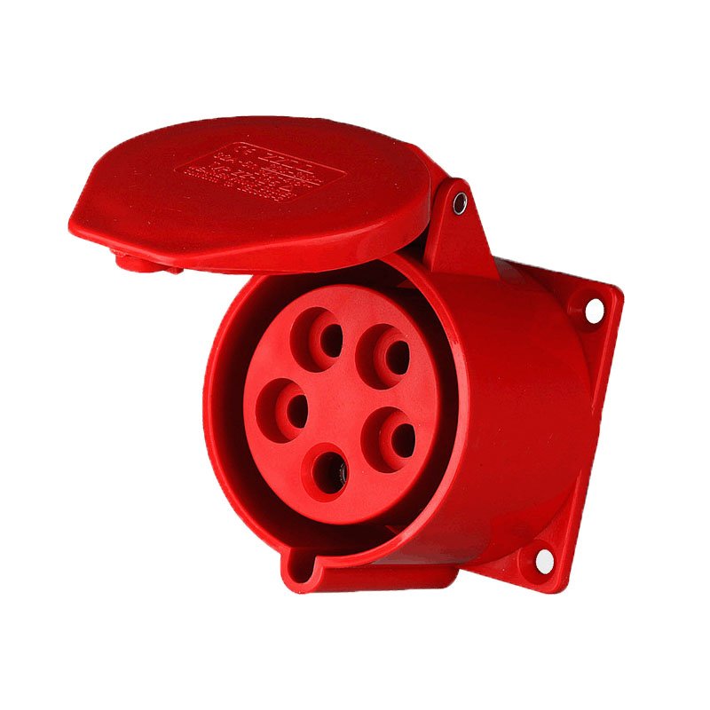 multi-function socket ZZ325 3P+N+E 380V 32A IP44 Five holes power plug socket