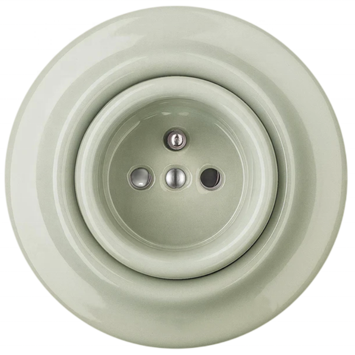 Colorful Retro Home Appliances Porcelain Electric French Wall Socket for Home