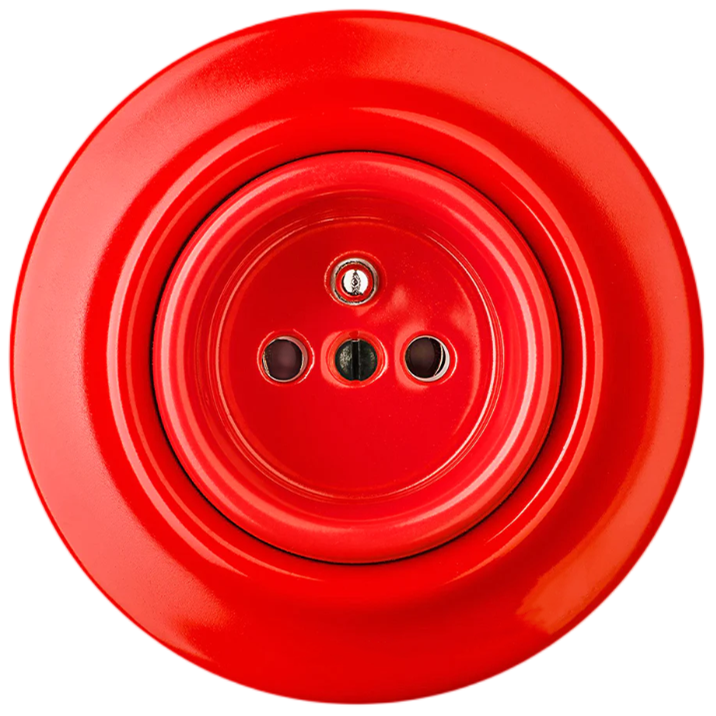 Colorful Retro Home Appliances Porcelain Electric French Wall Socket for Home