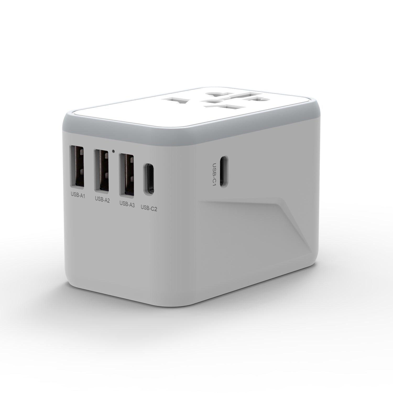 Good quality Latest products all in one universal plug international travel usb c power adapter