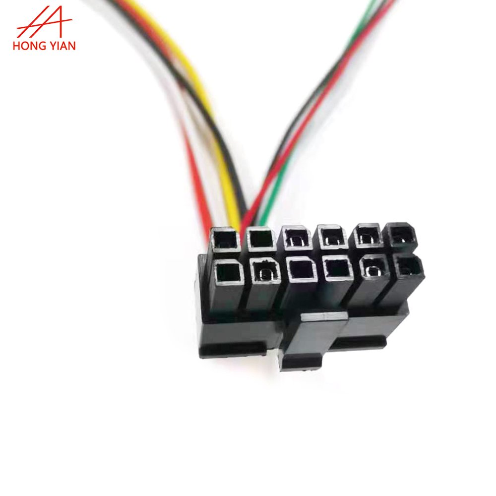 China Factory Custom Micro Fit 3.0mm TPA Dual Row Plug Housing Cable Molex MicroFit 3.0 12PIN Connector Wire Harness Assembly