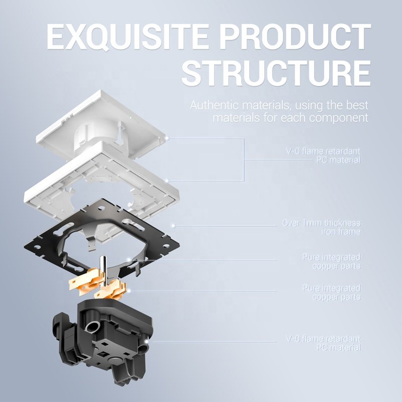 European Electric Socket Manufacturer Large PC Panel Board 220 Volt 16A French Plug Socket
