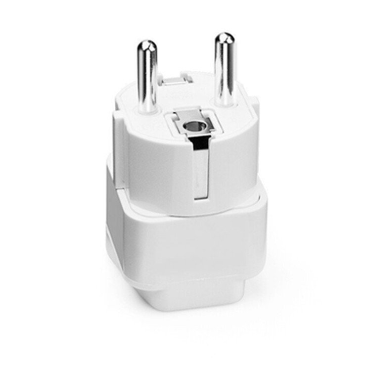 4.8mm France Euro Schuko Power Plug Adaptor Converter 10A 250V Euro AC Power Converter Plug