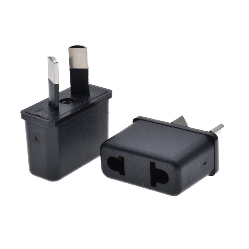 High quality EU to AU plug adapter with insulation 2 pin mini extension convertor 6A250V US to AU plug adapter for Shaver